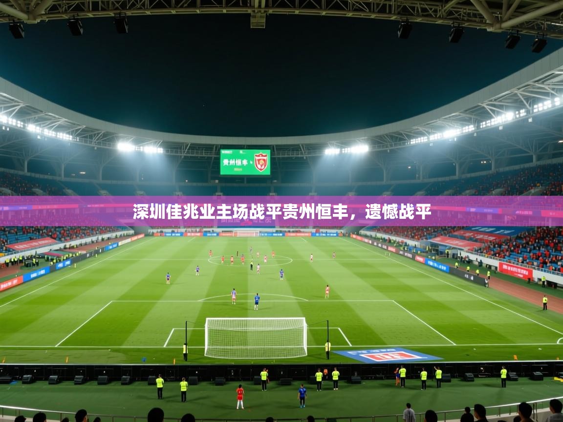 深圳佳兆业主场战平贵州恒丰，遗憾战平  第2张
